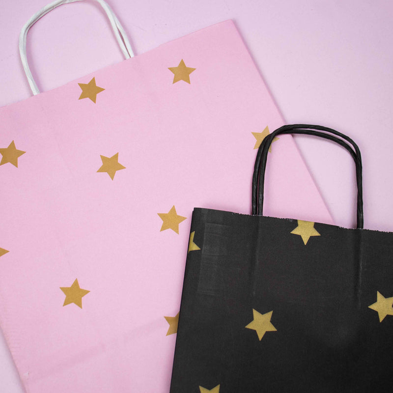 50x papieren tasjes Stars A5