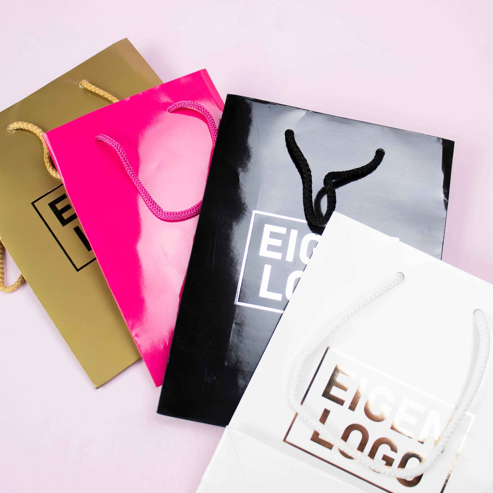 10x cadeautasjes Fuchsia Extra klein