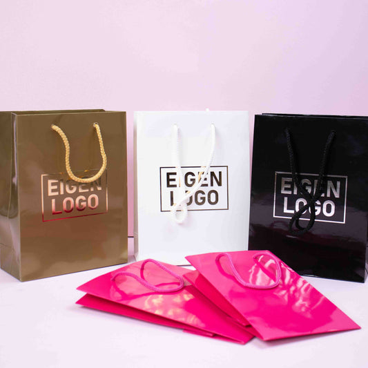 10x cadeautasjes Fuchsia A5
