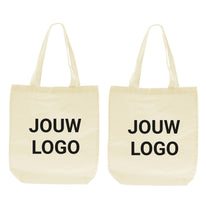 Katoenen tas bedrukken 38x42+10cm Ecru - Spoed