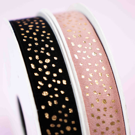 Cadeaulint  Dotty Roze 15mm x 5m