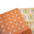 Vetvrij papier bruin bedrukken 14x14cm 1 kleur