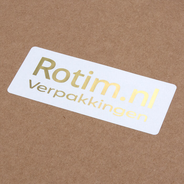 Stickers laten drukken - Rechthoek - Metallic