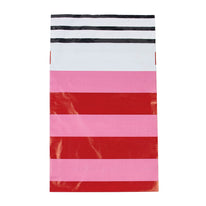 100x verzendzakken Stripes Pink Small