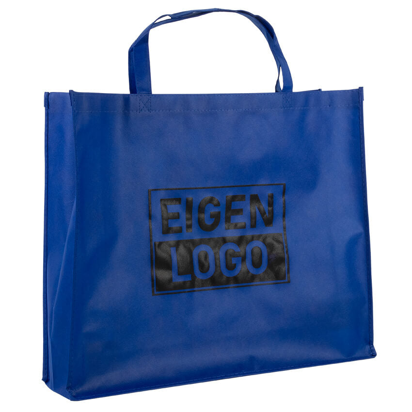 Shopper bedrukken Dark Blue non woven 54x14x45cm - Spoed