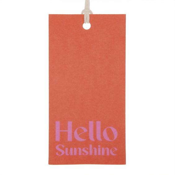 50x Cadeaulabels 'Hello Sunshine' Rood-Roze