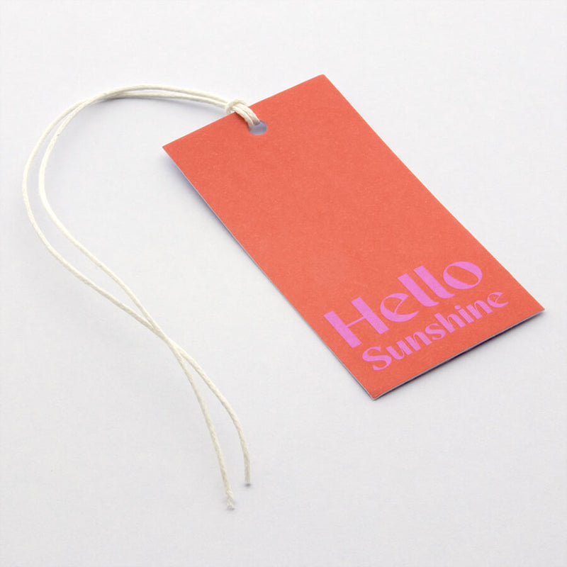 50x Cadeaulabels 'Hello Sunshine' Rood-Roze