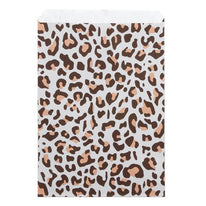 200x Papieren Zakjes Leopard 17x25cm