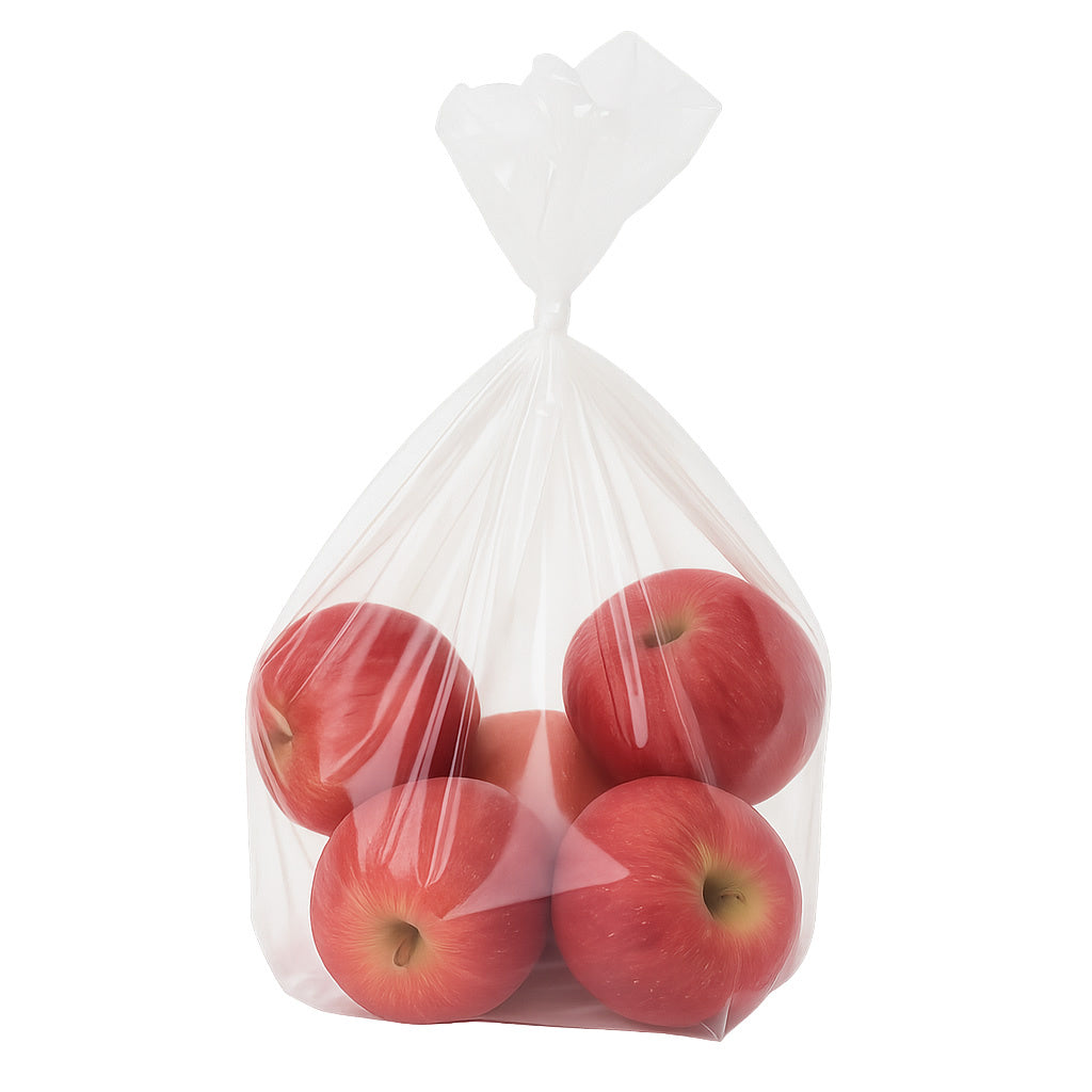 1000x plastic zakken LDPE 14/32+4cm 20my