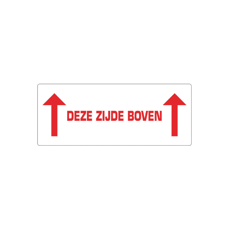 500x Etiket 'Deze zijde boven'