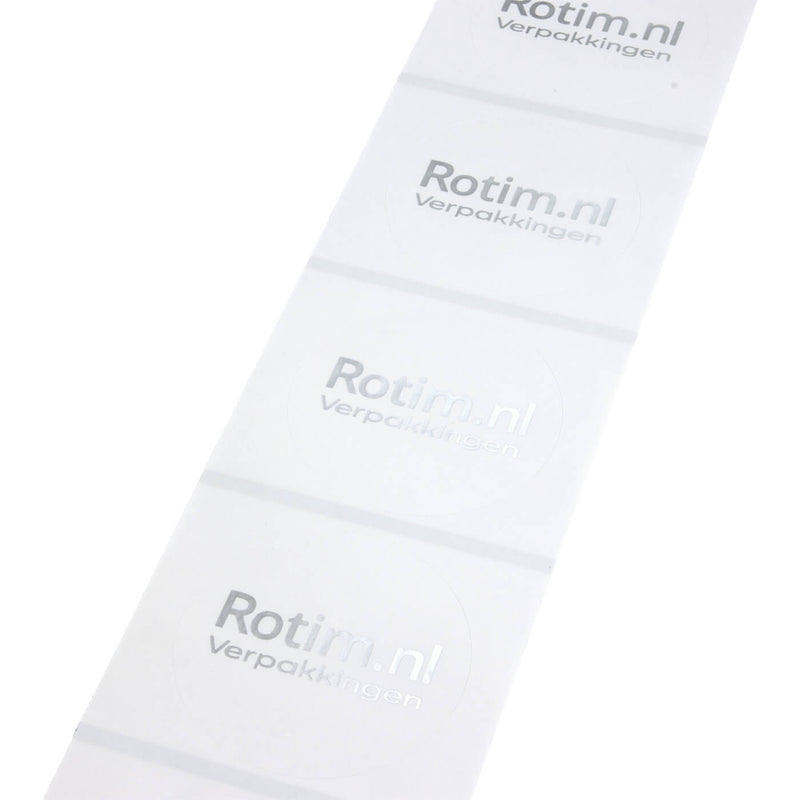Stickers laten drukken - Rond - Metallic