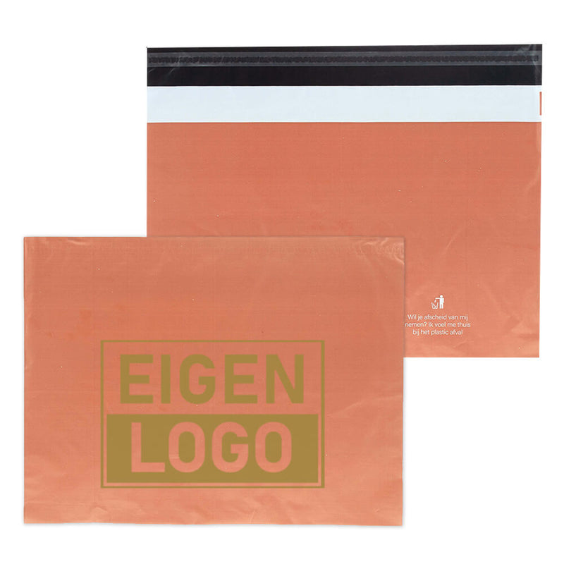 ECO verzendzakken bedrukken Muted Clay Large