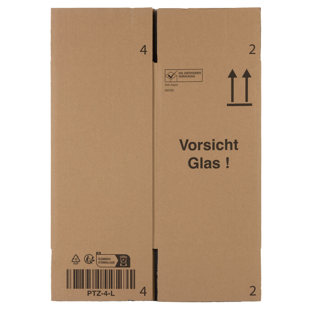 10 x Wijnverzenddoos met inlay 4 flessen