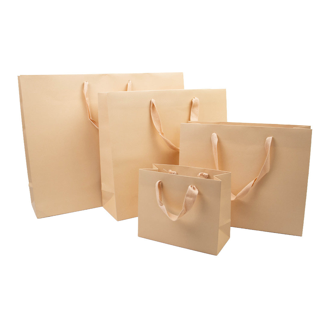 10x cadeautasjes Warm Sand Extra groot