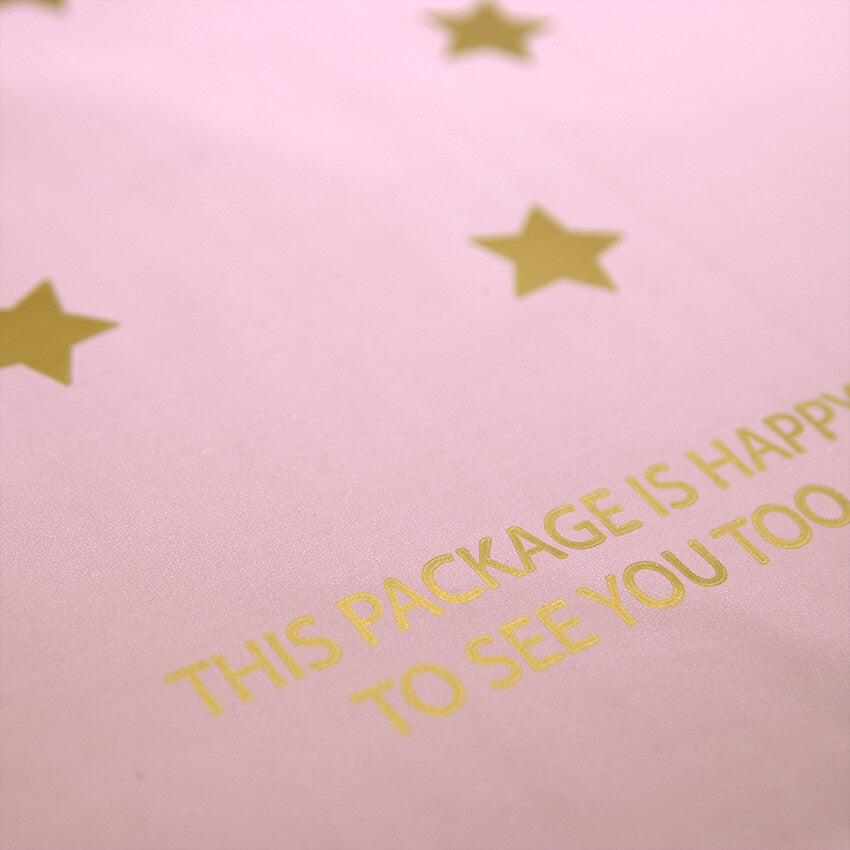 100x verzendzakken Stars Gold XL Retoursluiting