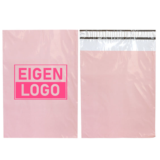 Roze verzendzakken bedrukken met NEON Small