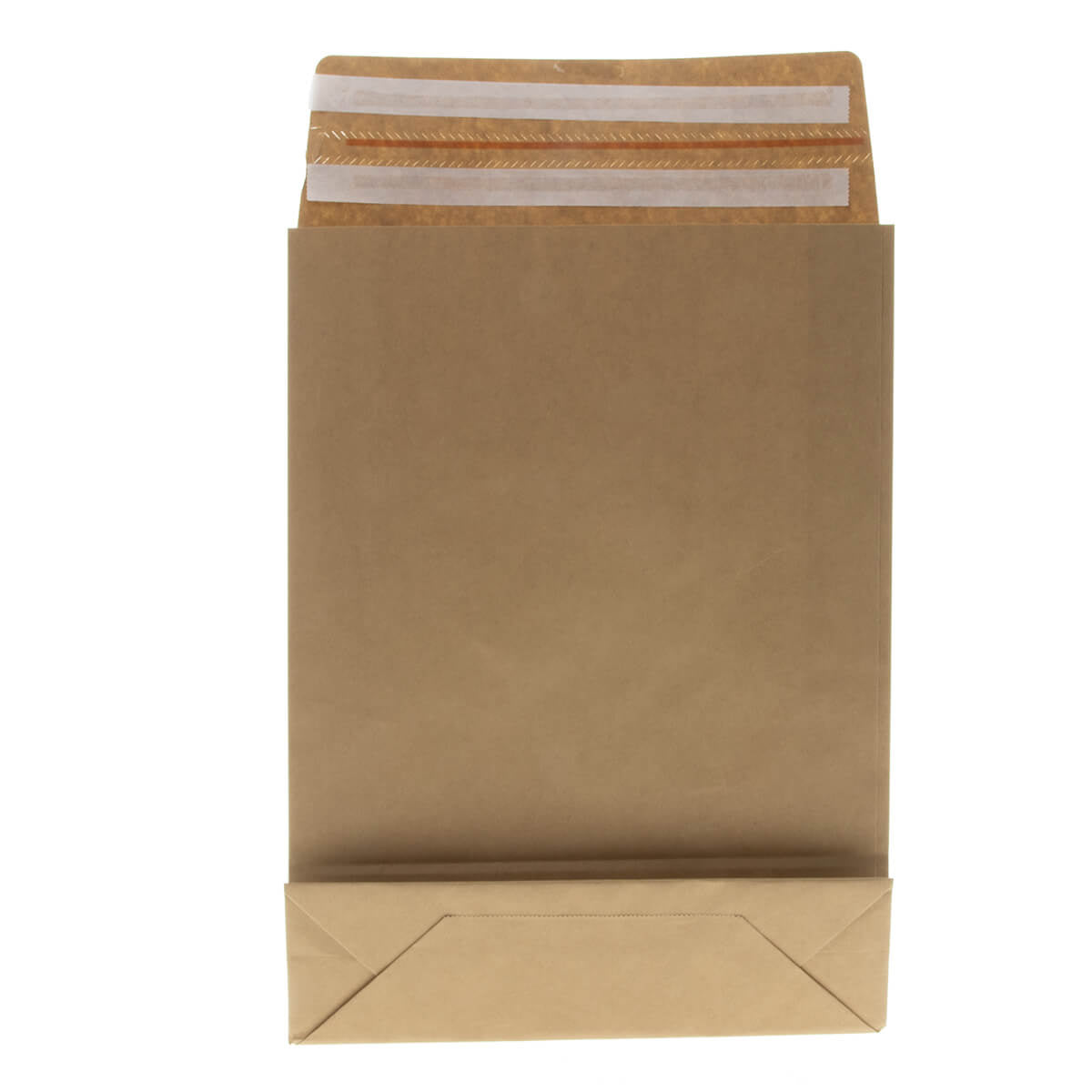 50x Papieren verzendzakken + zijvouw/bodem Medium