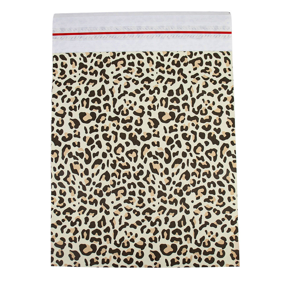 50x Papieren verzendzak Leopard S