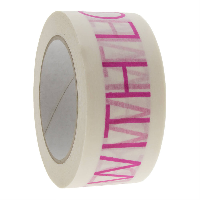 Papieren tape 'Packed with love' Wit 50mmx50mtr