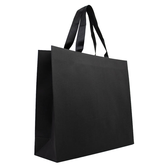 10x cadeautasjes Mat Zwart A3