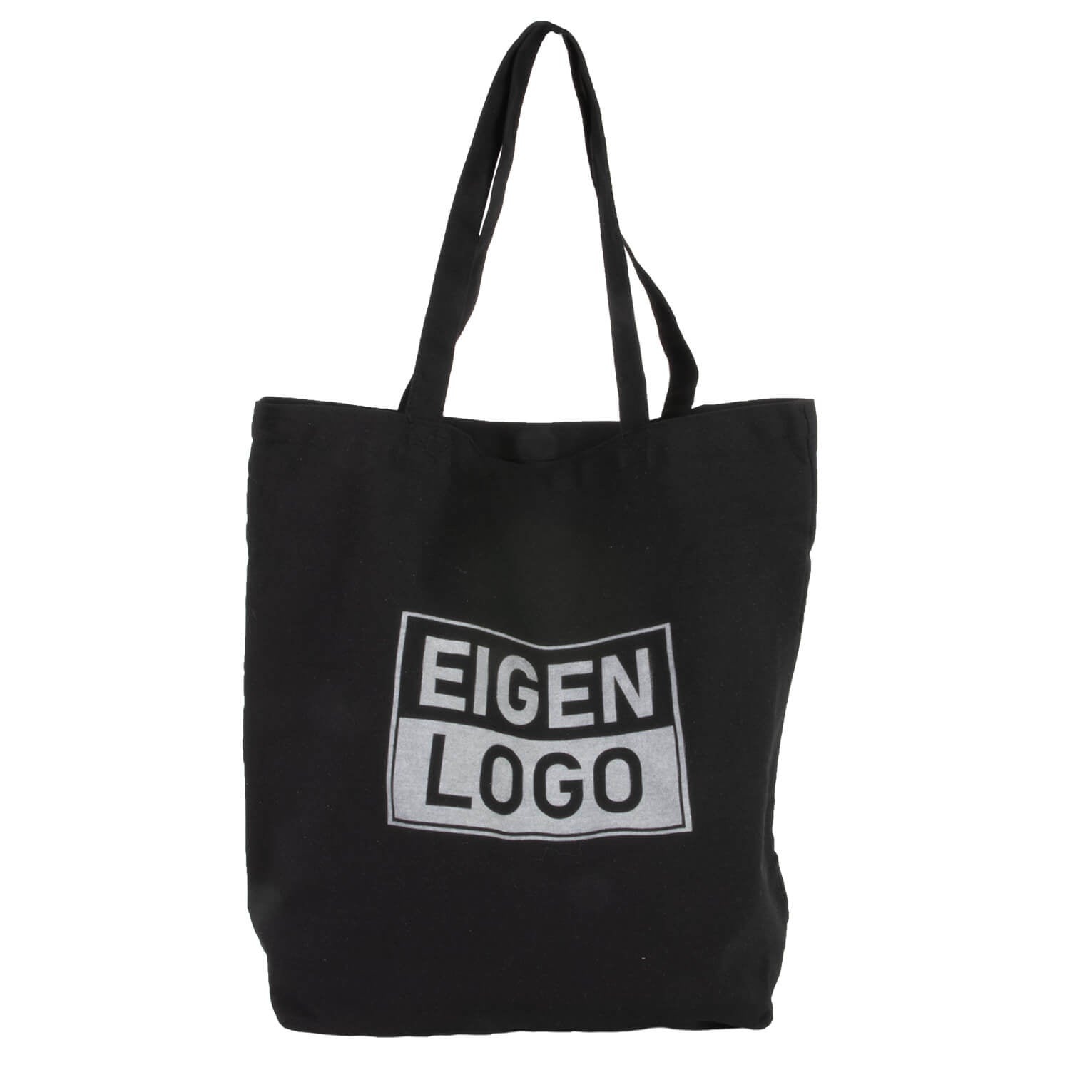 Katoenen tas bedrukken 54x48+14cm Zwart - Spoed
