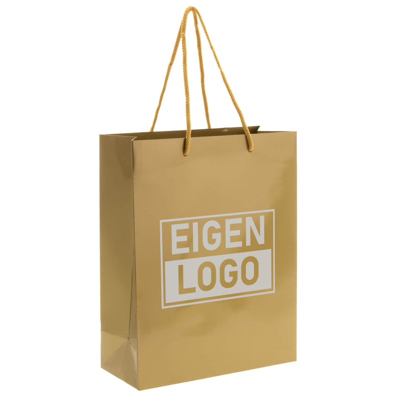 Cadeautasje bedrukken Goud A4