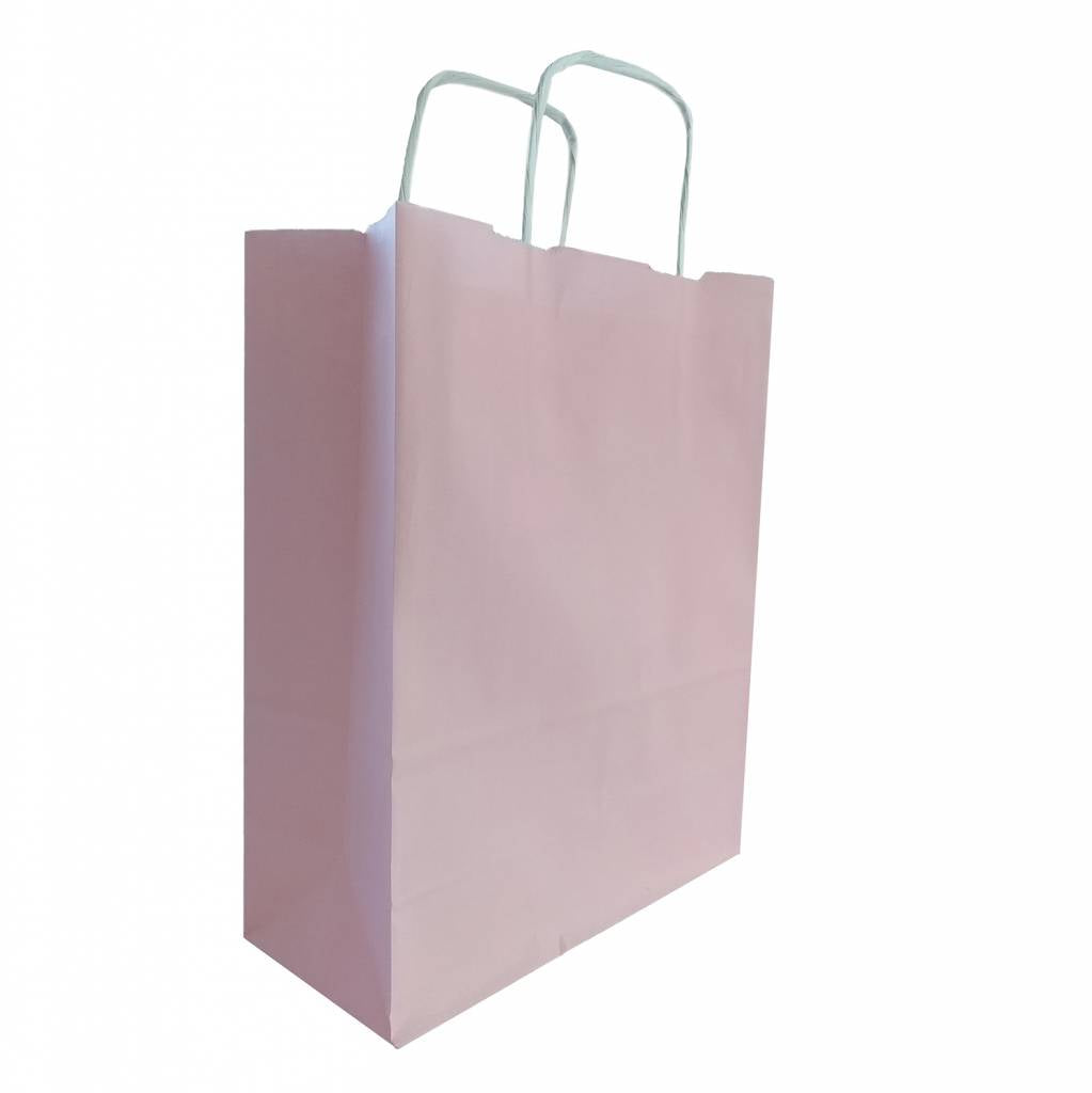 50x Papieren tassen 32+12x41cm met gedraaid handvat