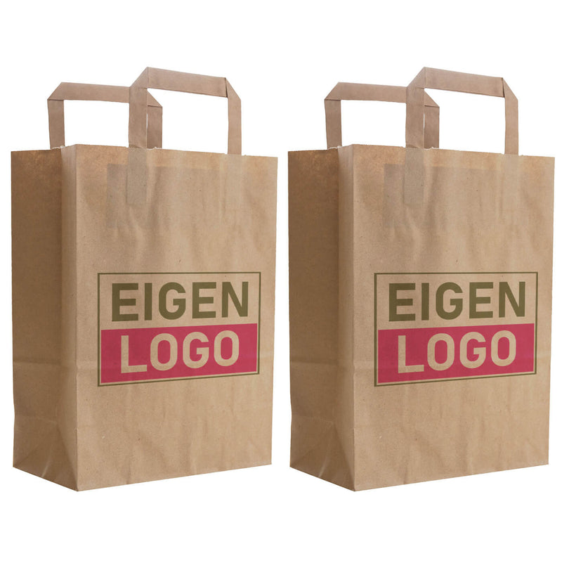 Budget papieren tas 22x12x29cm - Logo bedrukking