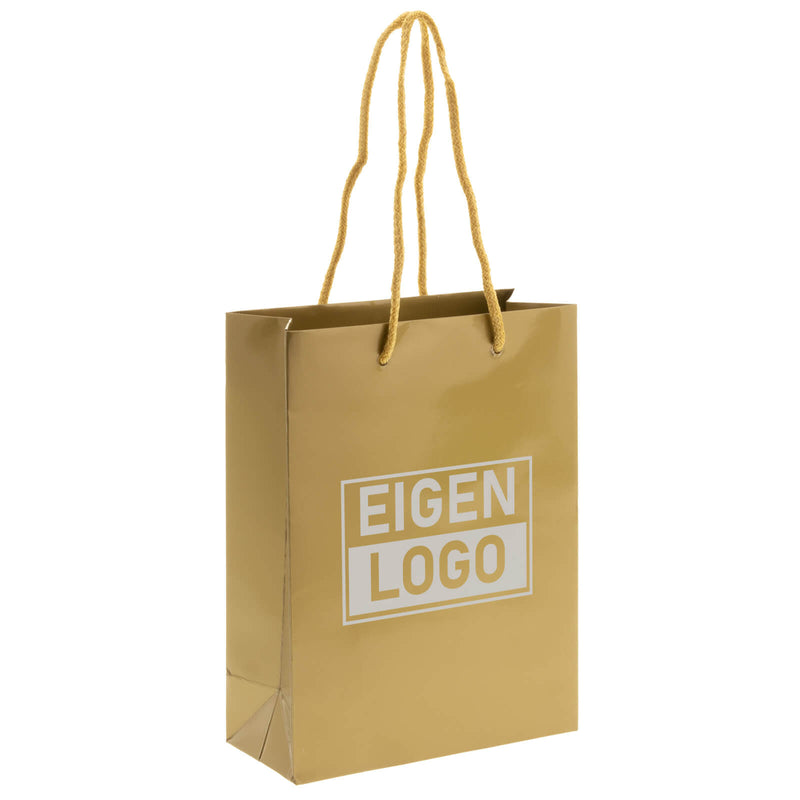 Cadeautasje bedrukken Goud A5