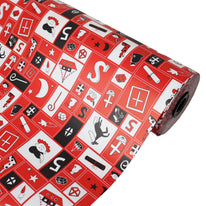 Inpakpapier Piet en Pakjes - Rood - 50cm x 100mtr