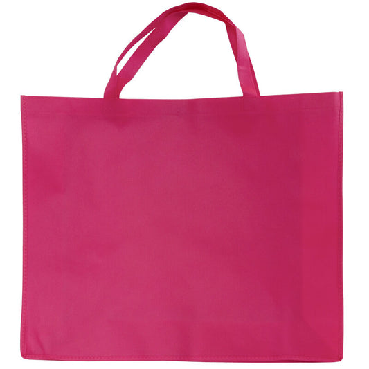10x Shopper Fuchsia non woven 54x14x45cm