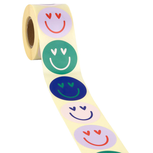 500x sticker 'Smiley' assorti 50mm