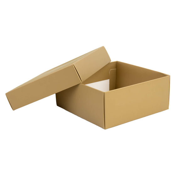 20x Geschenkdoos Mat Goud 125x125x55mm