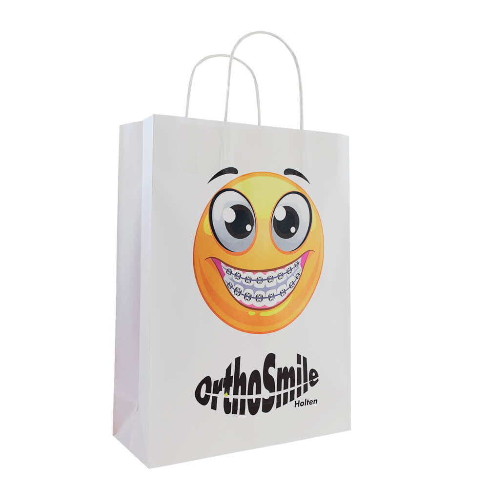 Basic papieren tas 24x9x32cm bedrukken