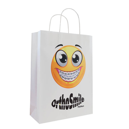 Basic papieren tas 24x9x32cm bedrukken