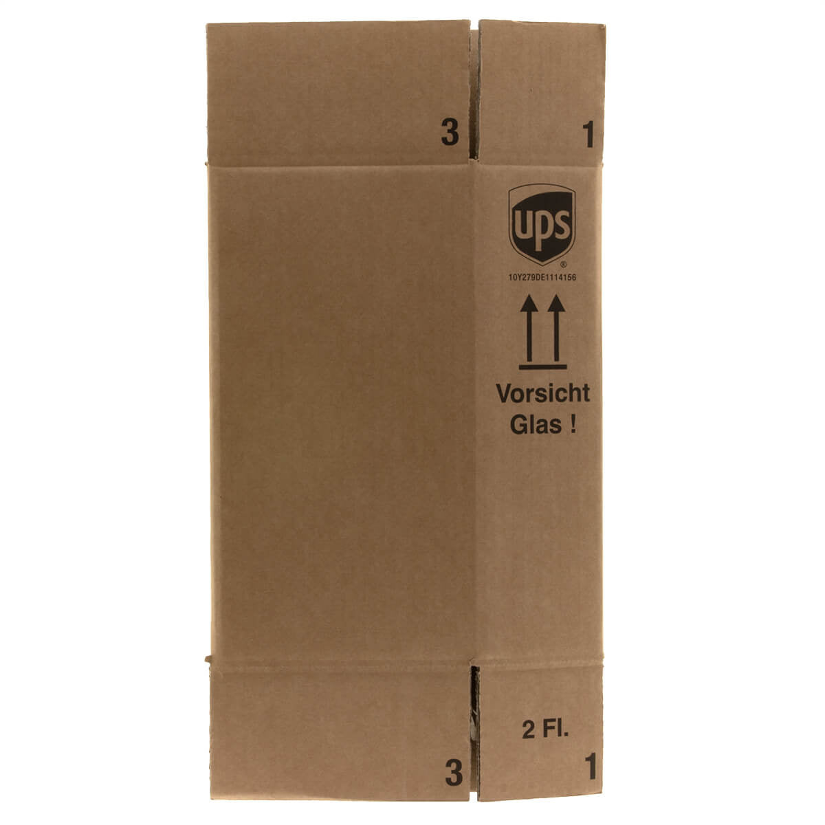 10x Wijnverzenddoos met 2-fles inlay