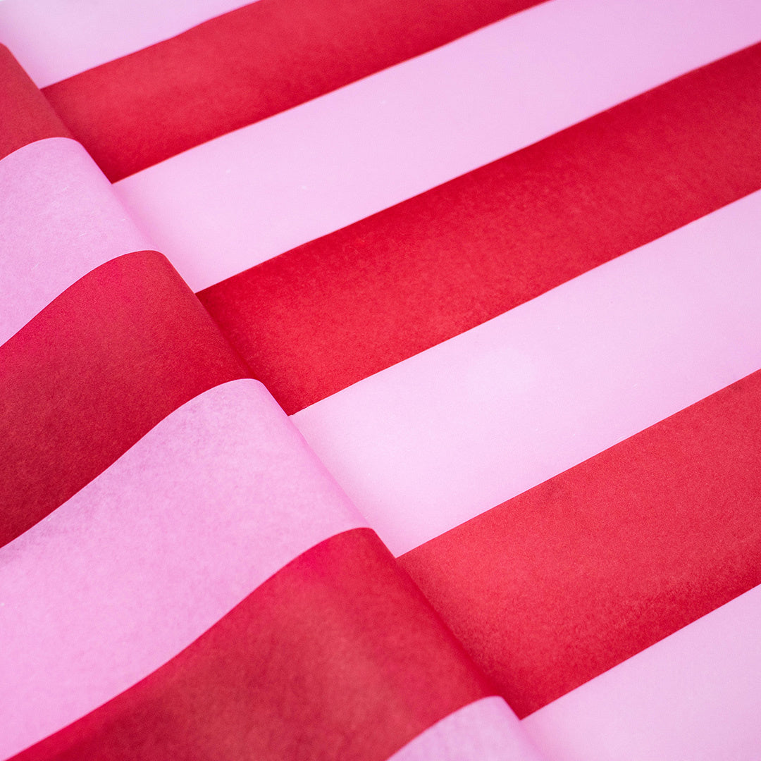 Vloeipapier 50x70cm Stripes Pink