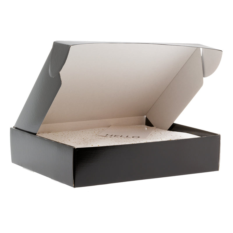 Postdozen bedrukken Zwart 350x280x80mm