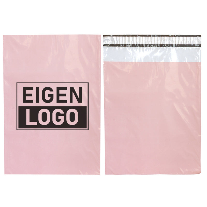 Roze verzendzakken bedrukken Small