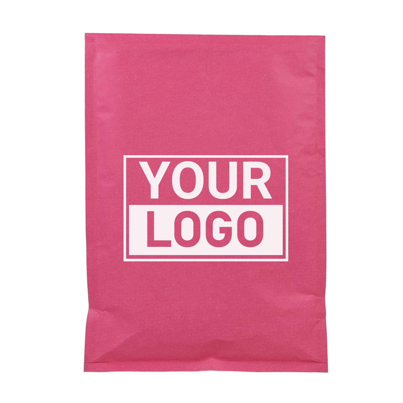 Roze bubbel envelop G bedrukken