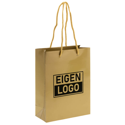 Cadeautasje bedrukken Goud A5