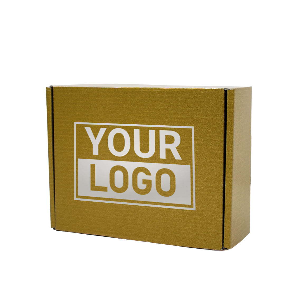 Postdozen bedrukken Goud 160x130x60mm