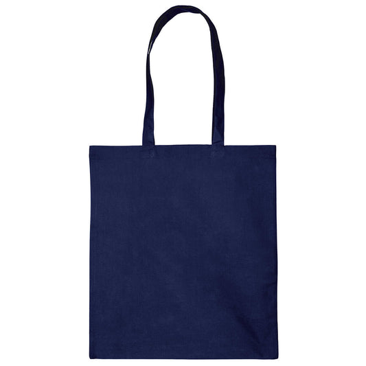 25x katoenen tas Navy blue 38x42cm
