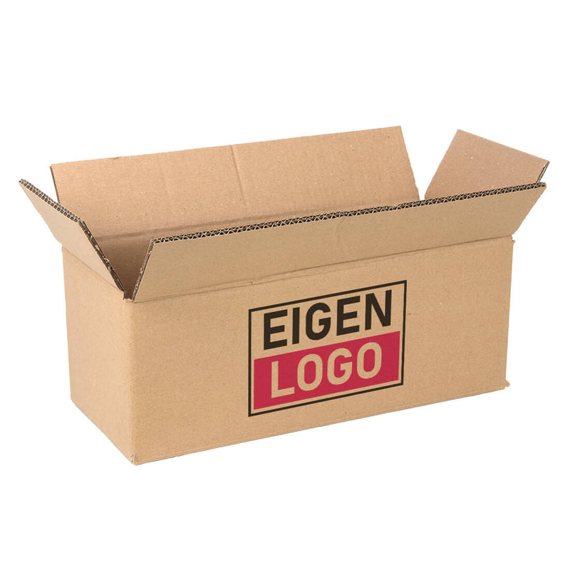 Dozen bedrukken Bruin Dubbelgolf 380x150x140mm