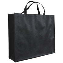 10x Shopper Zwart non woven 54x14x45cm