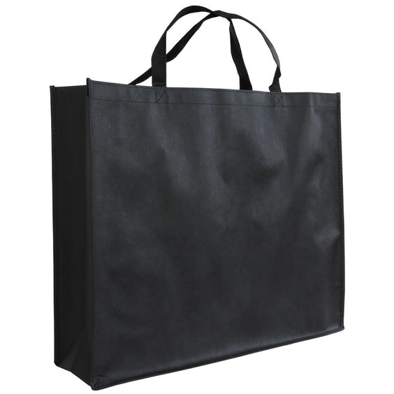 10x Shopper Zwart non woven 54x14x45cm