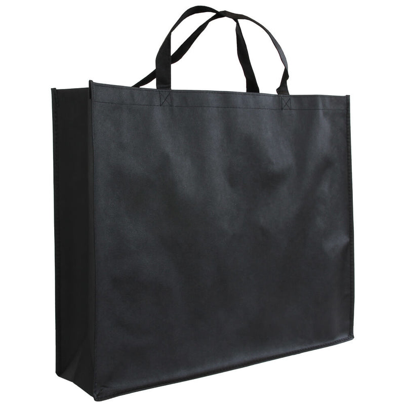 10x Shopper Zwart non woven 54x14x45cm