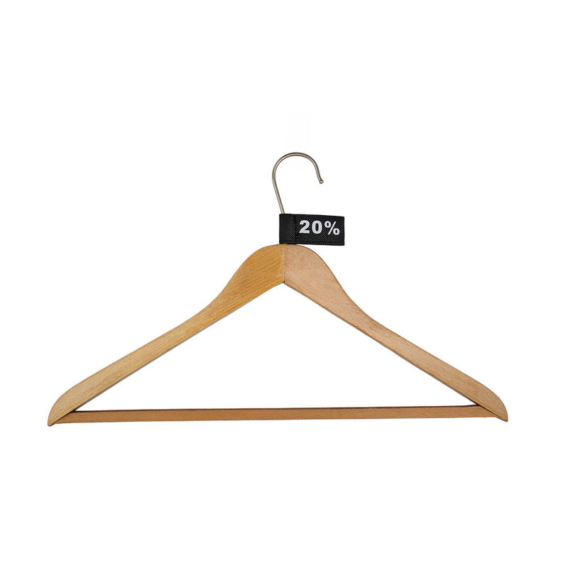 50x Kledinglabel 3x6cm - 20% zwart