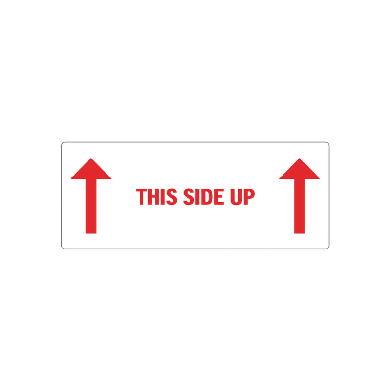 500x Etiket 'This side up'