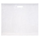 250x Plastic tassen 60x51+2x4cm wit